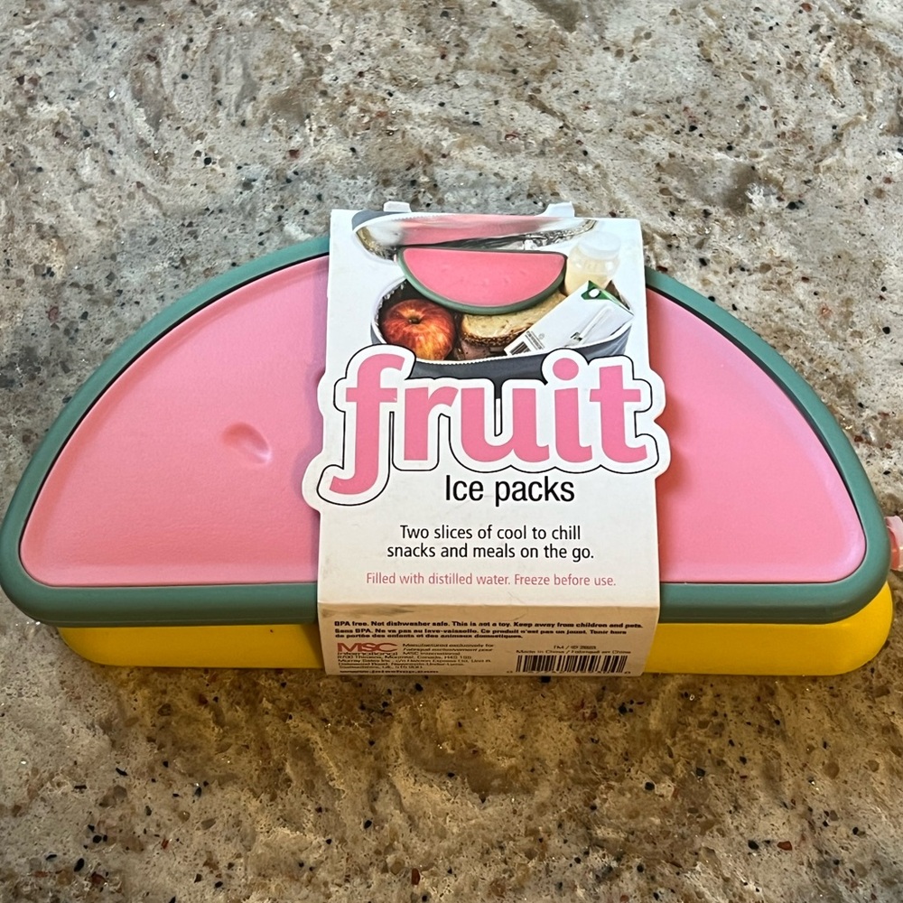 Set of 2 Fruit Shaped Ice Packs (NWT)